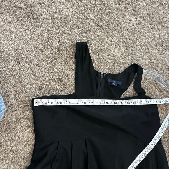 Gap Silk Blend Draped Hem High Low Dress M Smocked Whimsigoth Lagenlook Y2K - Picture 9 of 12